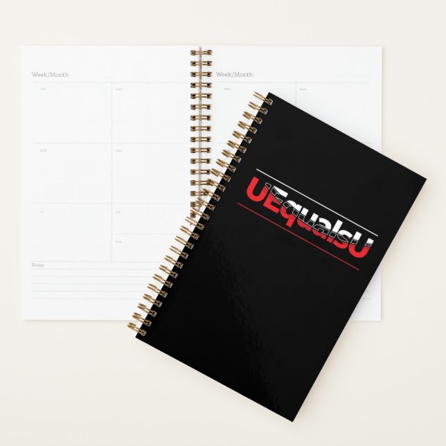 UEqualsU HIV Undetectable Typography Art Planner (Display)