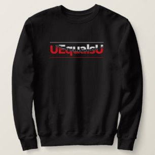 UEqualsU HIV Undetectable Typography Art Sweatshirt