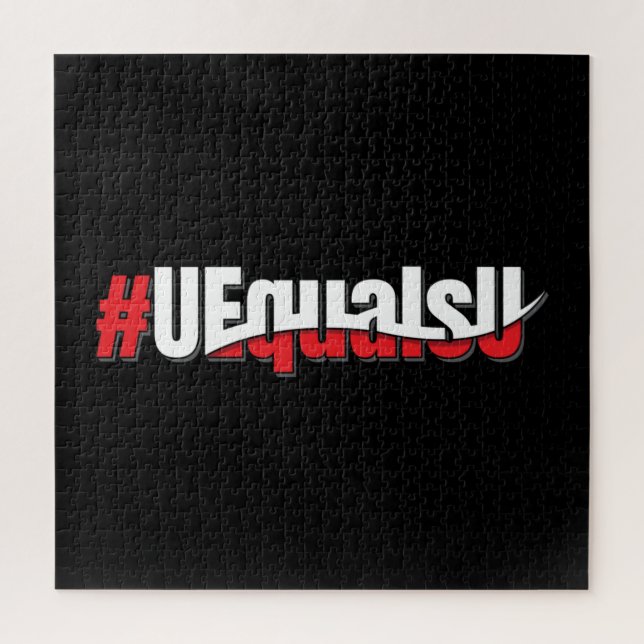 UEqualsU HIV Undetectable Untransmittable Art Jigsaw Puzzle (Vertical)