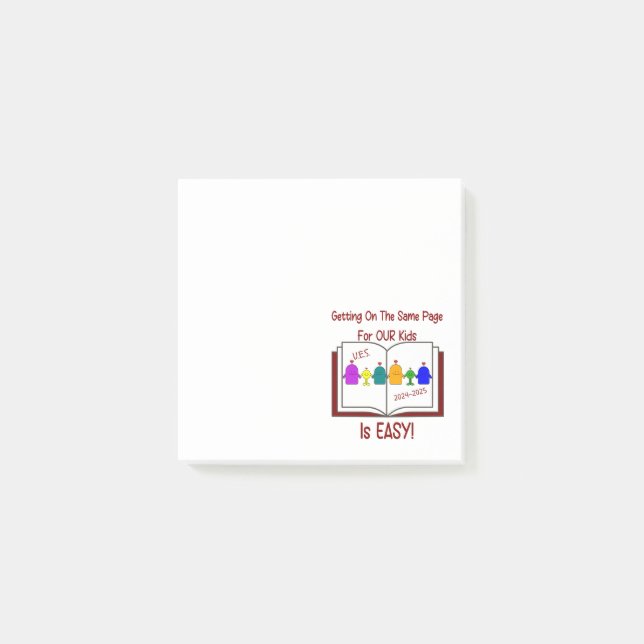 UES Staff Post It Notes (Front)