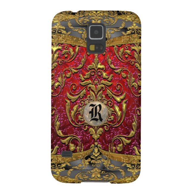 Ufaycicle Baroque Damask Monogram Case-Mate Samsung Galaxy Case (Back)