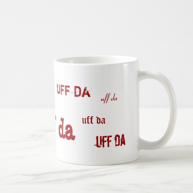 uff da coffee mug (Right)