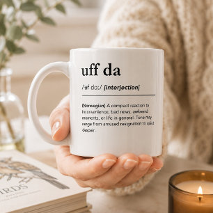 Uff Da Funny Norwegian Heritage Gift Norway Coffee Mug
