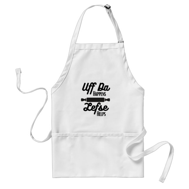 Uff Da Happens, Lefse Helps Apron (Front)