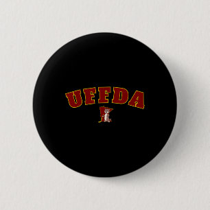 Uff-da Minnesota State Map Hockey Logo Graphic Mn  6 Cm Round Badge
