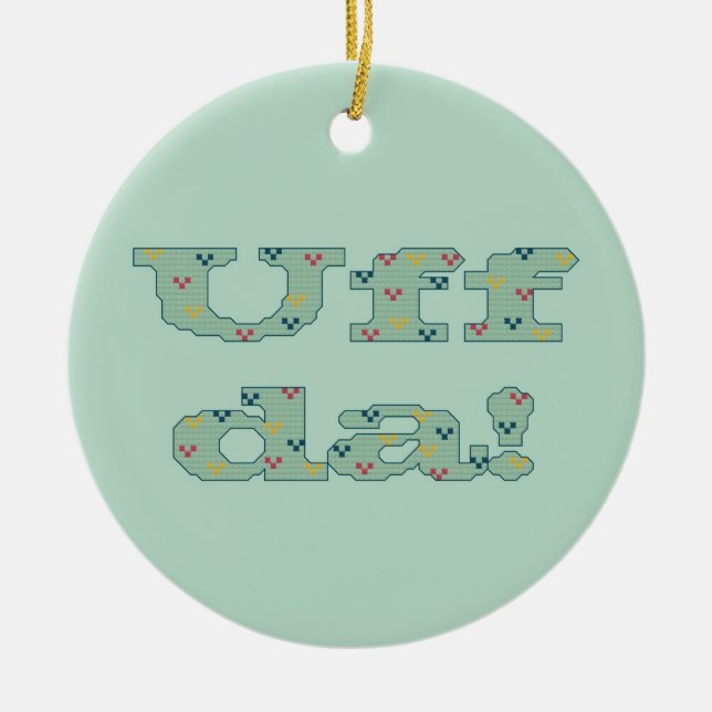 Uff da! Ornament (Front)