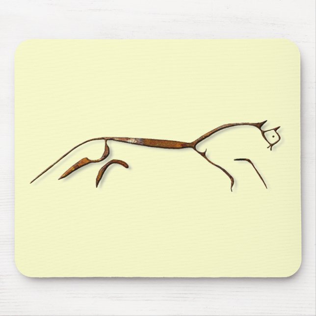 Uffington Horse Rust Mouse Pad (Front)