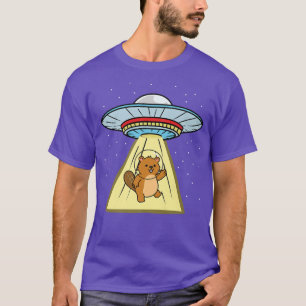 Ufo Abduction Beaver Astronaut  T-Shirt