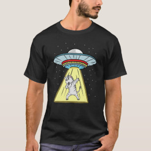 Ufo Abduction Dabbing Zebra African Animal T-Shirt