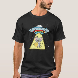 Ufo Abduction  Koala Saxophonist T-Shirt