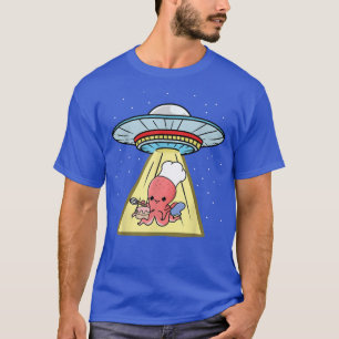 Ufo Abduction Octopus Baking 2742 T-Shirt