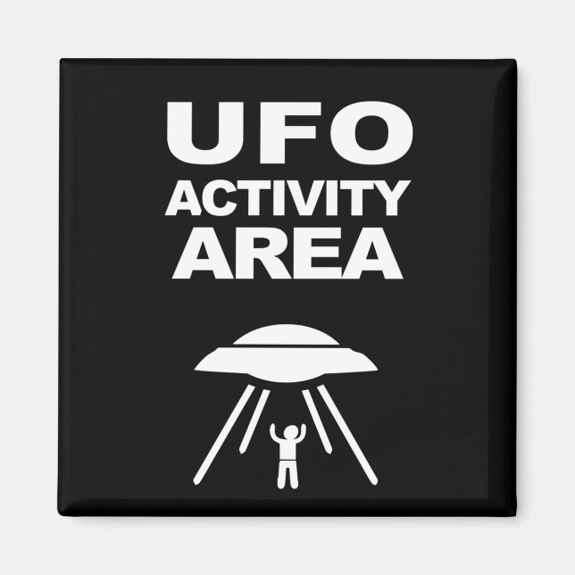 UFO activity area, geeky design Magnet (Front)