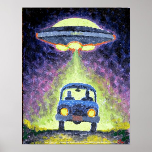 UFO Alien Abduction Poster (Front)