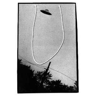 UFO Alien Extraterrestrial Spacecraft Top Secret Medium Gift Bag