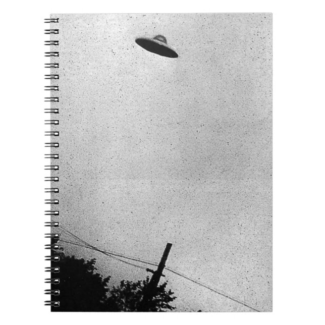 UFO Alien Extraterrestrial Spacecraft Top Secret Notebook (Front)