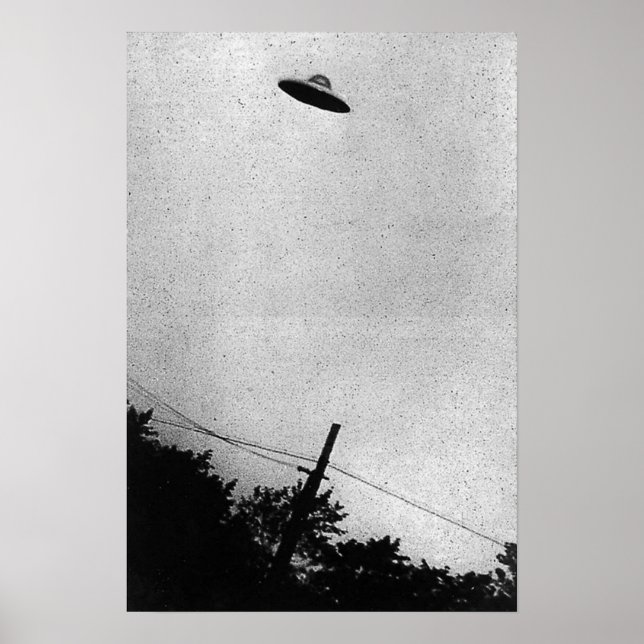 UFO Alien Extraterrestrial Spacecraft Top Secret Poster (Front)