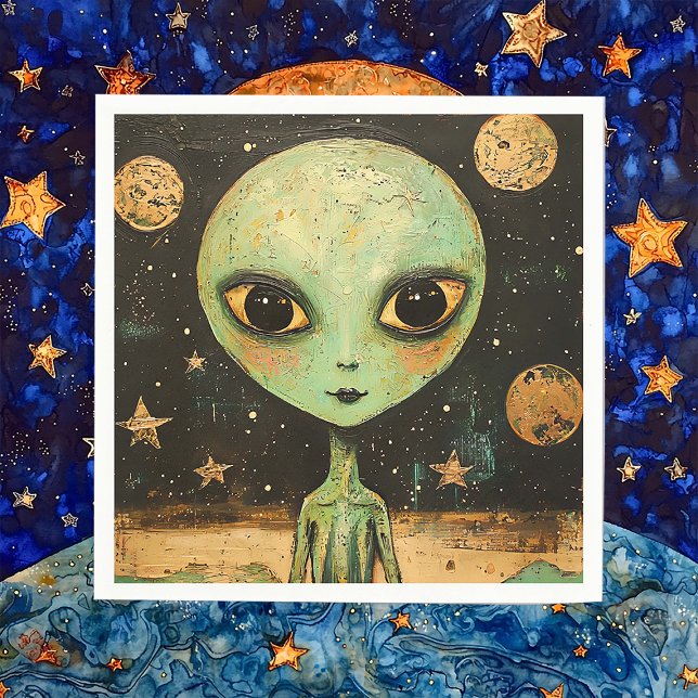 UFO Alien Napkin (Creator Uploaded)