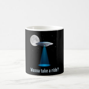 Ufo Alien Science Fiction Space Sci-Fi Funny Gift Coffee Mug
