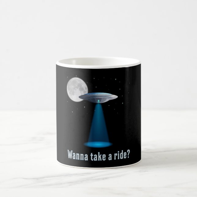 Ufo Alien Science Fiction Space Sci-Fi Funny Gift Coffee Mug (Center)