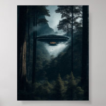 UFO Alien Space Digital Posters & Wall Art