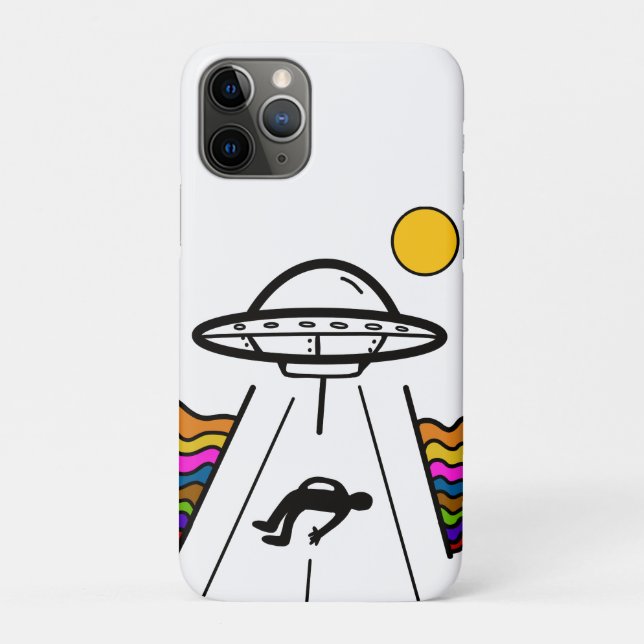 UFO alien spaceship abductee  Case-Mate iPhone Case (Back)