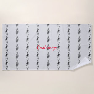 UFO Alien Thunder_Cove Beach Towel