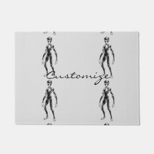 UFO Alien Thunder_Cove Doormat