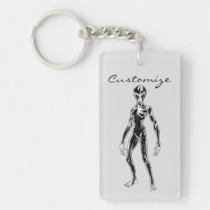 UFO Alien Thunder_Cove Key Ring