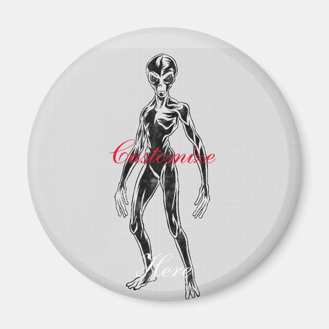 UFO Alien Thunder_Cove Magnet (Front)