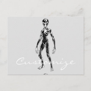 UFO Alien Thunder_Cove Postcard