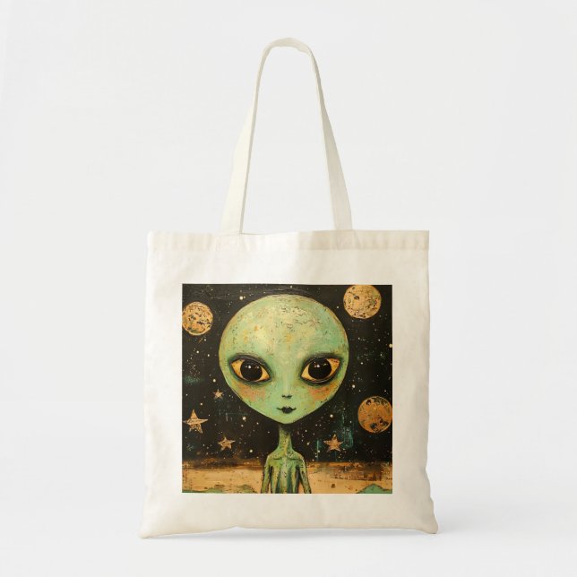 UFO Alien  Tote Bag (Front)