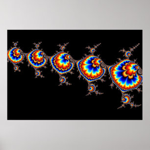Ufo Attack - Fractal Art Poster