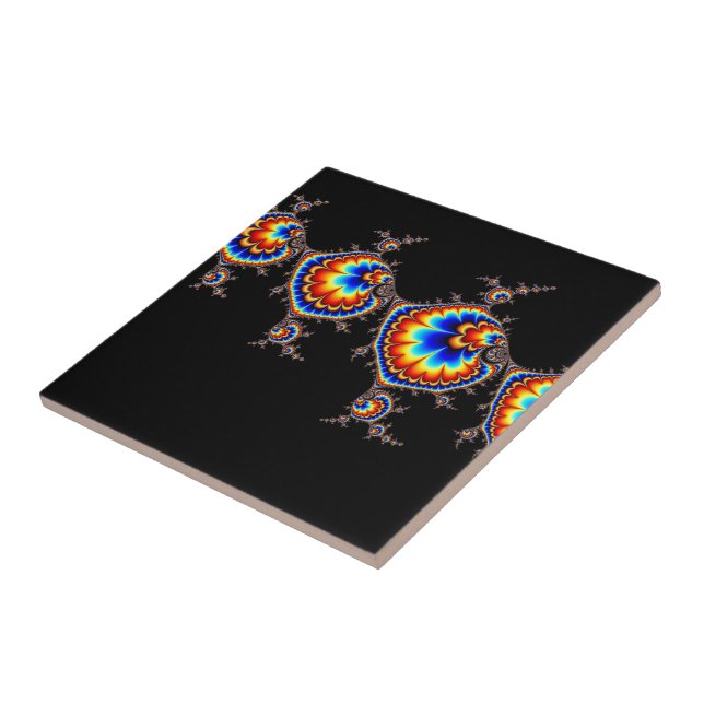 Ufo Attack - Fractal Art Tile (Side)