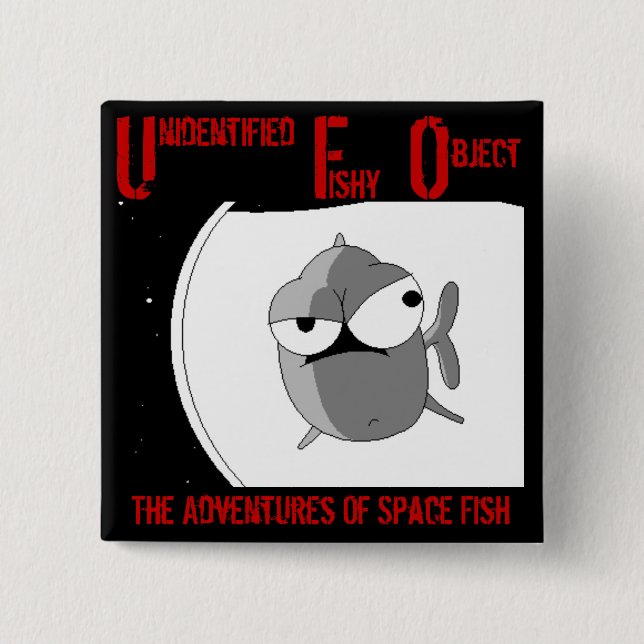 UFO (badge) 15 Cm Square Badge (Front)