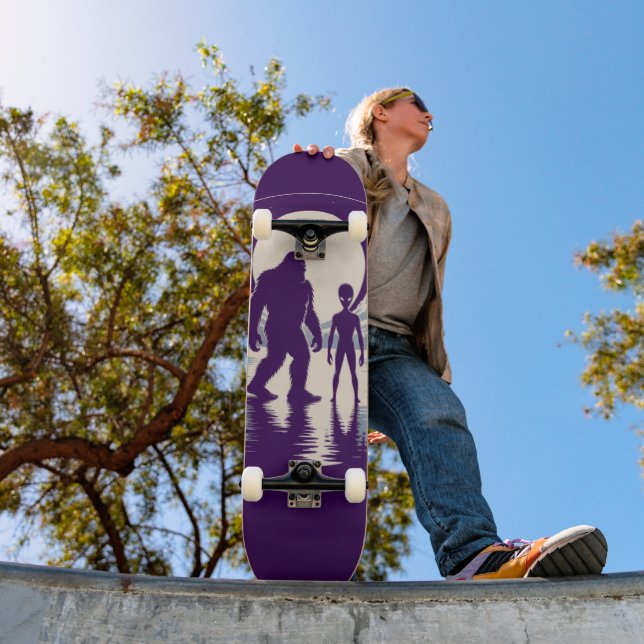 UFO Bigfoot Paranormal Encounter Skateboard (Outdoor 1)