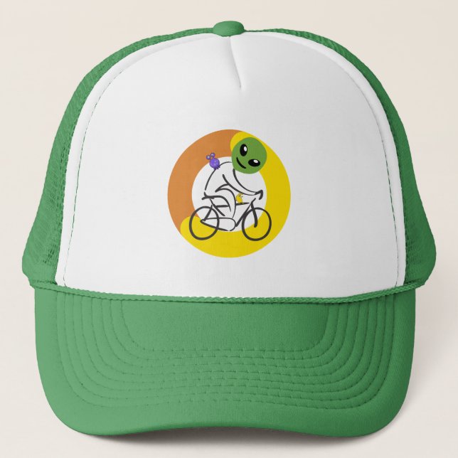 UFO bike race Trucker Hat (Front)