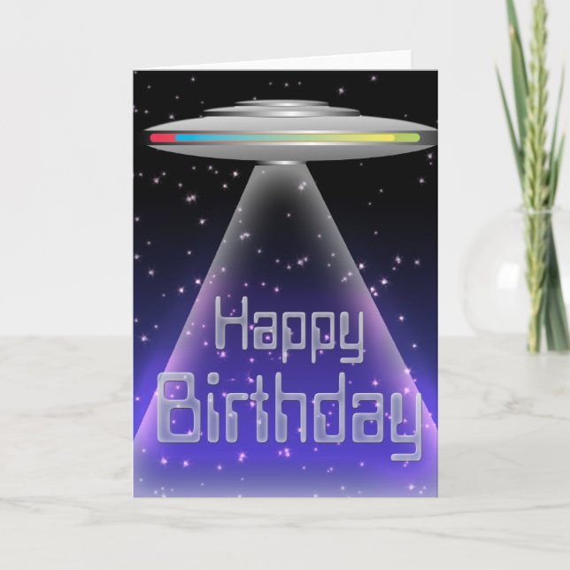 UFO Birthday Card (Front)