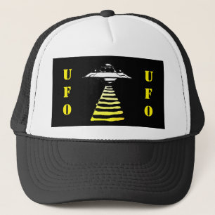 UFO - Black & White Yellow Trucker Hat