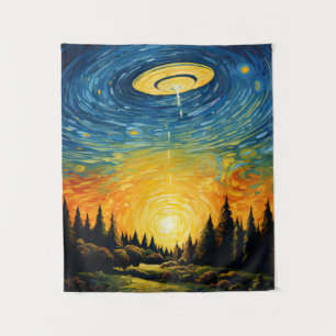 UFO by Van Gogh Tapestry