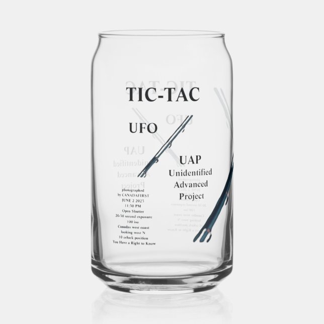 UFO CAN GLASS (Front)