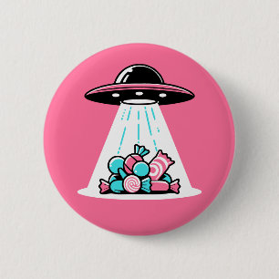 UFO Candy 6 Cm Round Badge