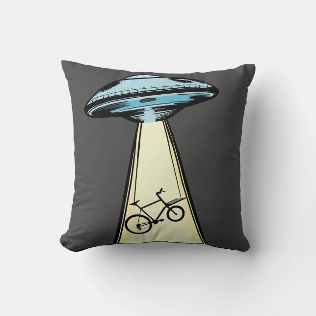 Ufo Cargobike, cycle, wheel, aliens Cushion (Front)