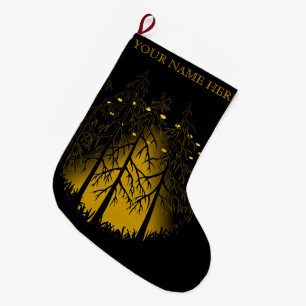 UFO Christmas Stocking Custom UFO w Owl Stocking