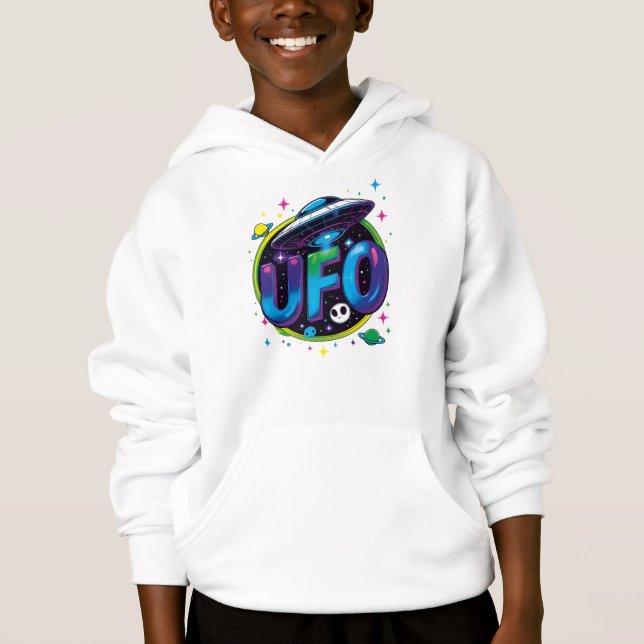 UFO - Cosmic Flying Planet Design (Front)