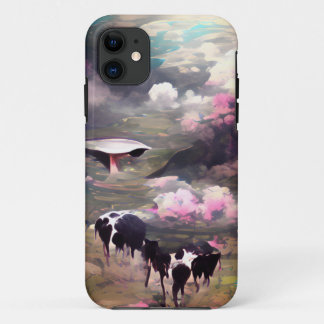 UFO Cow Abduction iPhone 11 Case