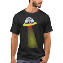 UFO Cow vs. Alien Shirt
