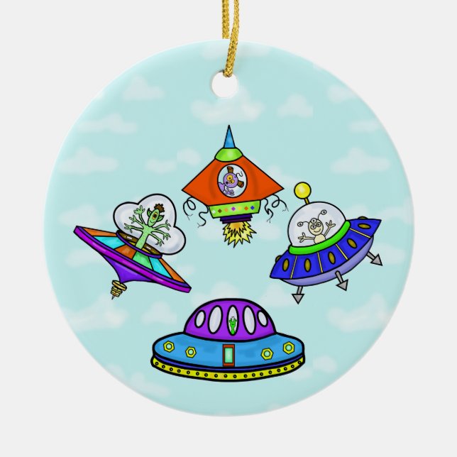 UFO Day Ornament (Front)