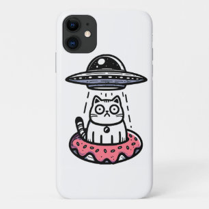 UFO Doughnut Cat iPhone 11 Case