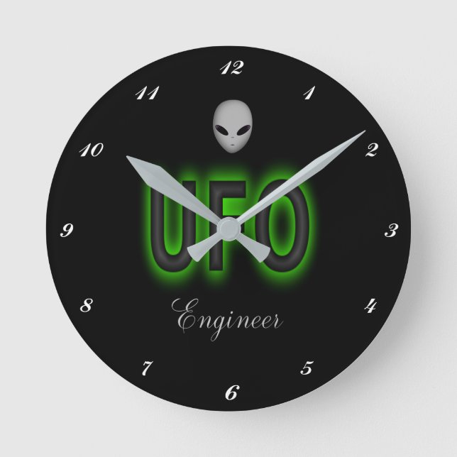 UFO Engineer Clock (Front)
