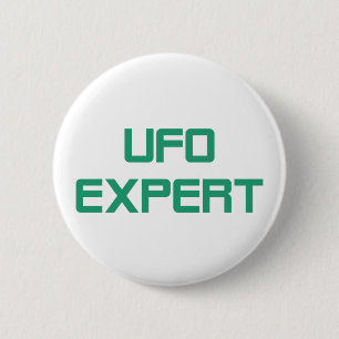 Ufo expert 6 cm round badge